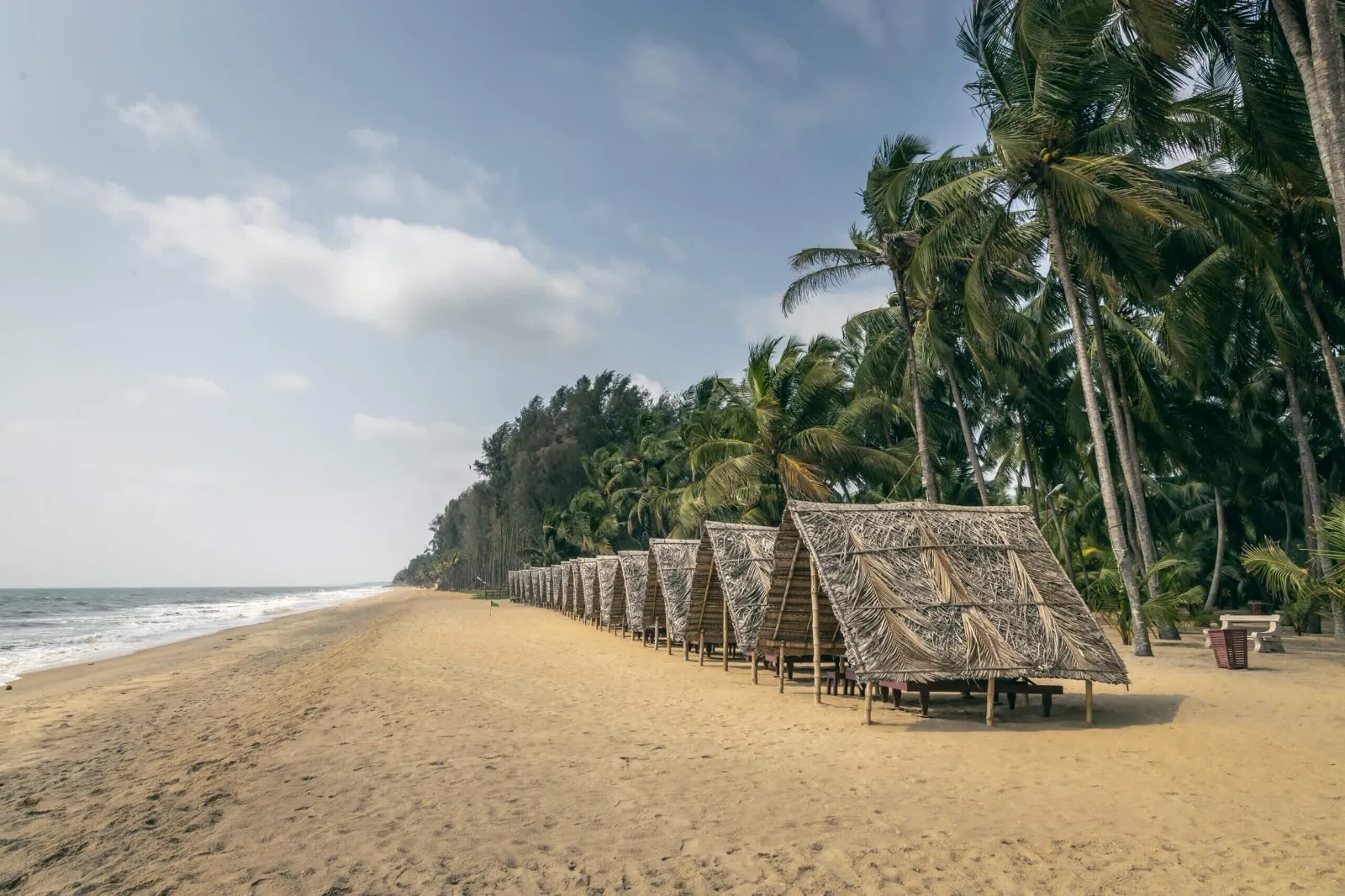 Nattika Beach Ayurveda Resort  Hut Side View