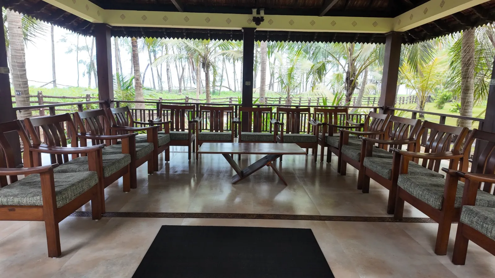 Nattika Beach Ayurveda Resort Resting Area Full view