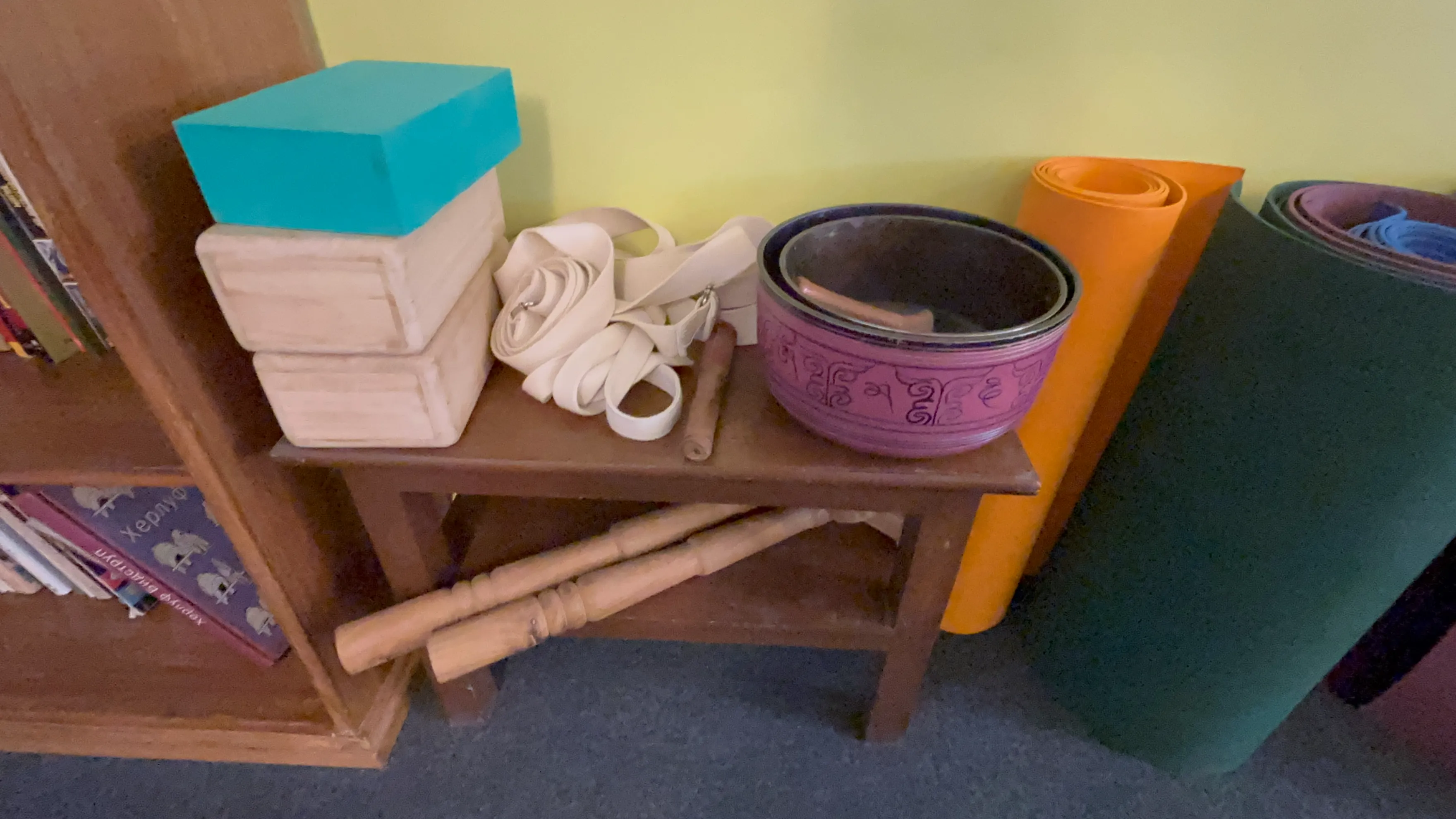 Yoga hall equipments