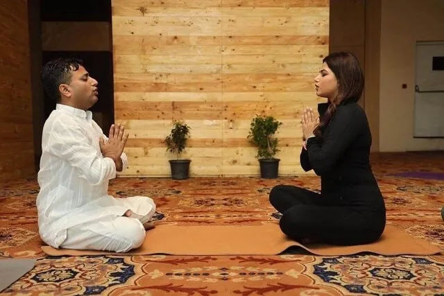 Arogyadham Yoga session