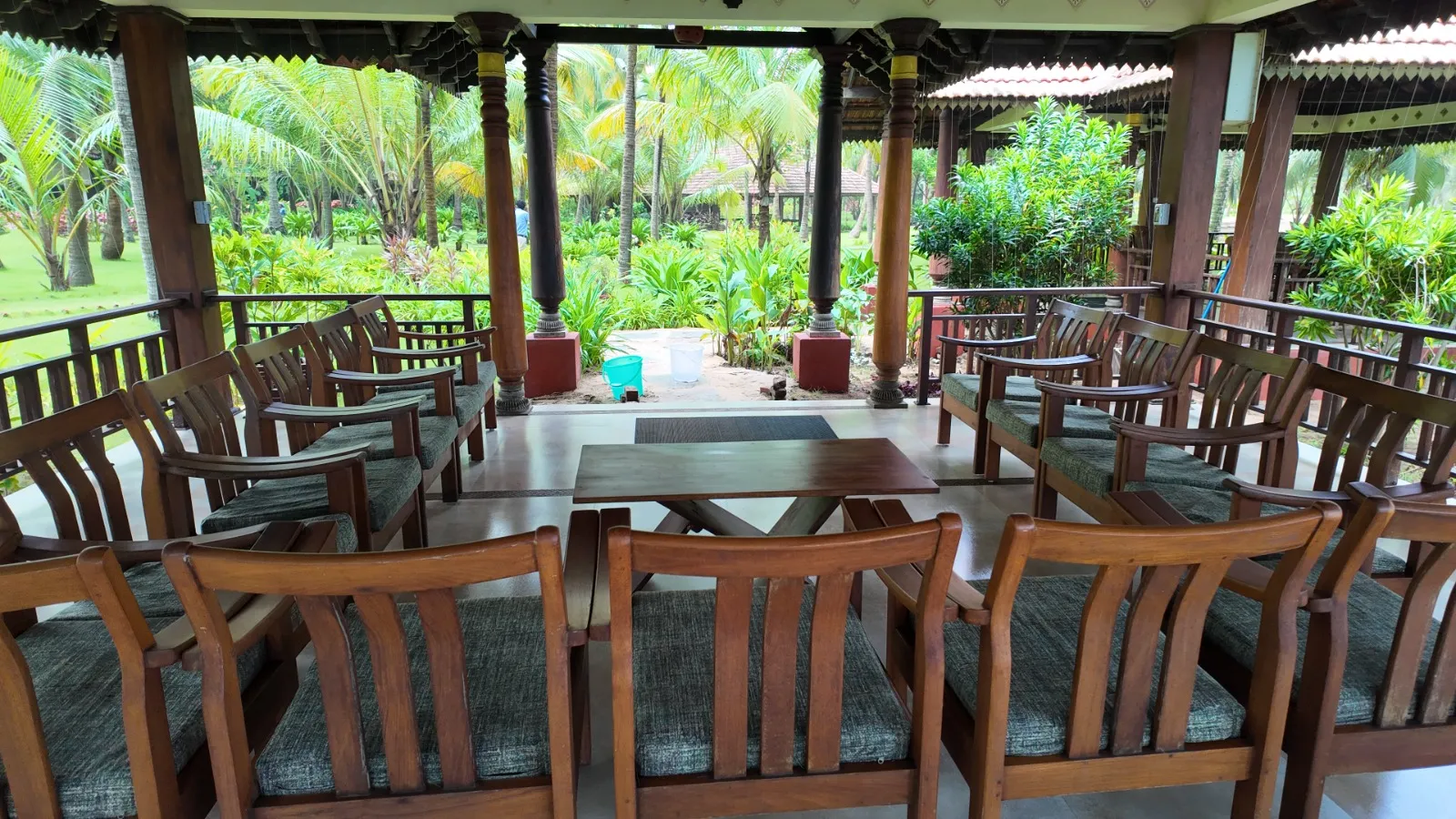 Nattika Beach Ayurveda Resort Resting Area View
