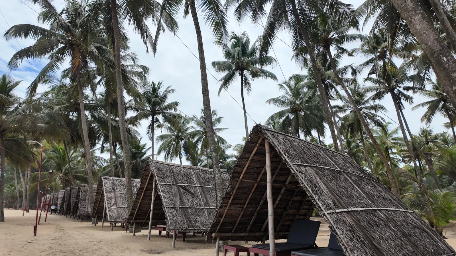 Nattika Beach Ayurveda Resort Beach Hut Side View