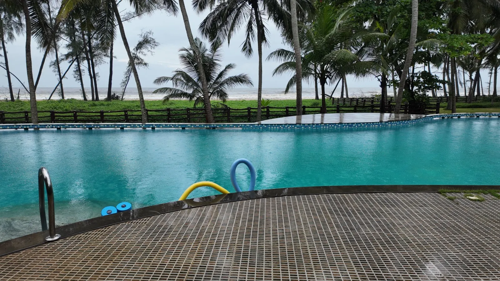 Nattika Beach Ayurveda Resort Pool and Sea