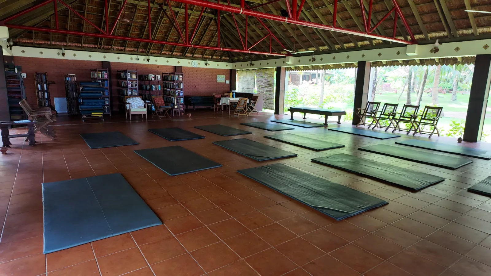 Nattika Beach Ayurveda Resort Yoga Hall Side View