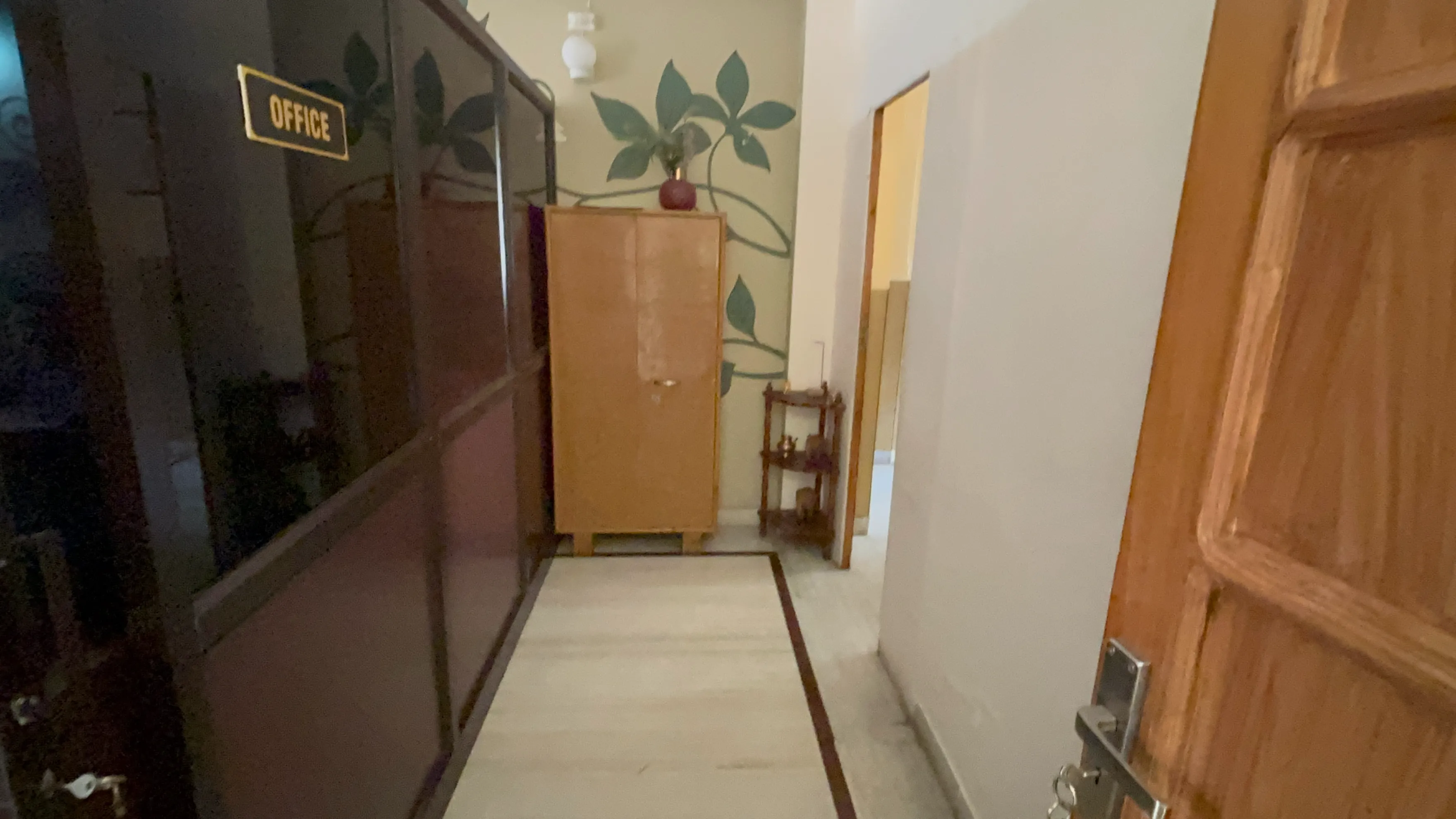 Treatment room entrance