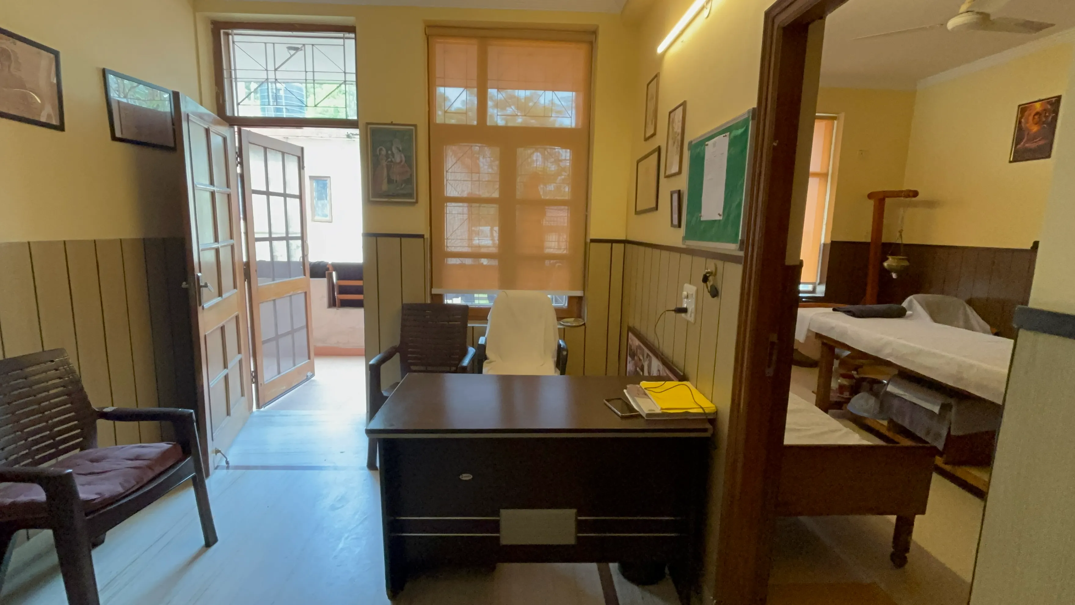 Treatment room entrance