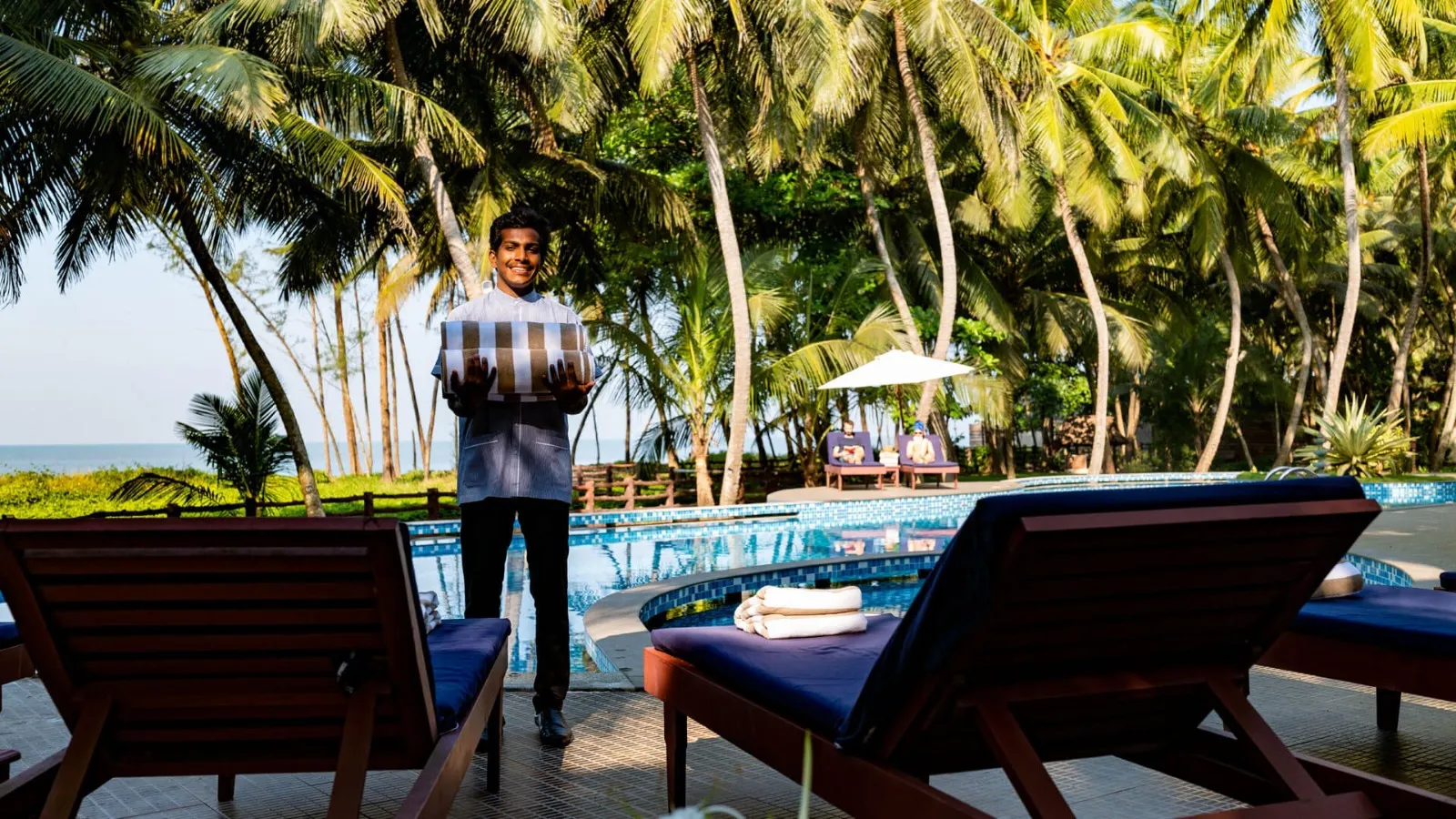 Nattika Beach Ayurveda Resort Beach Pool View