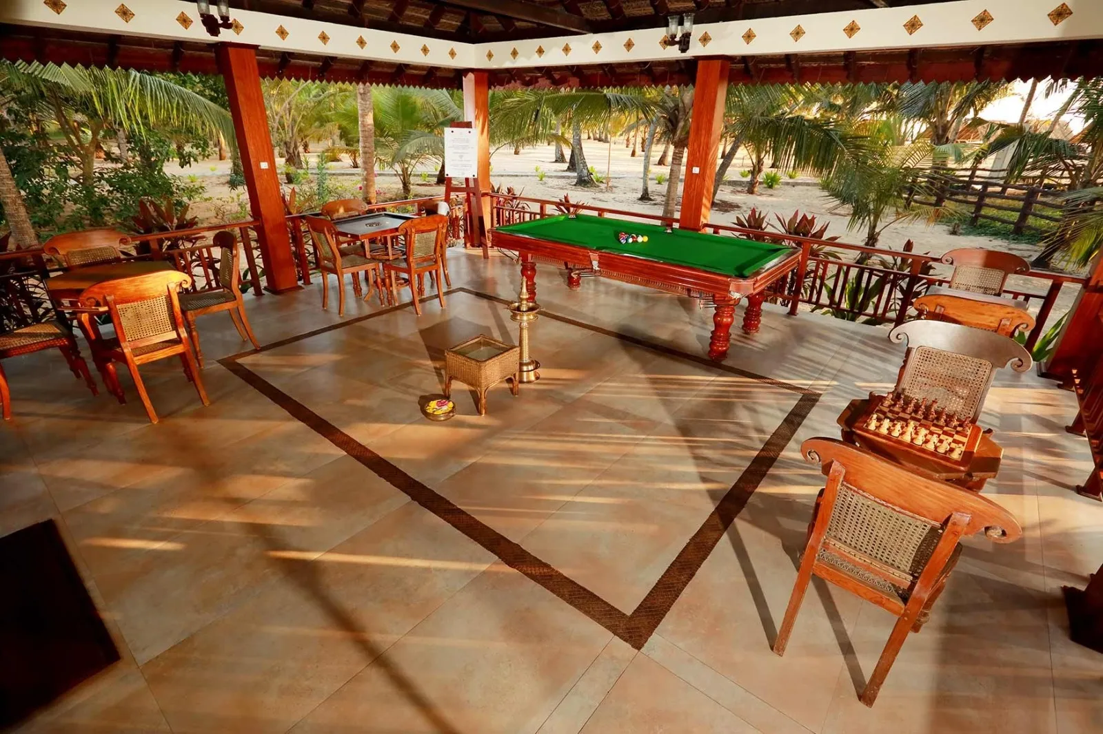 Nattika Beach Ayurveda Resort Resting Area