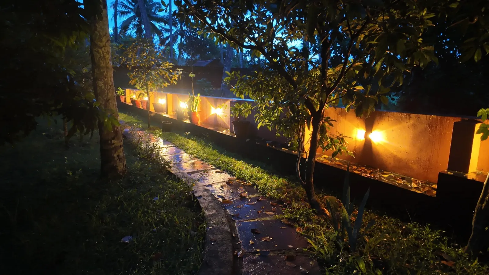 Doctors Ayurveda Heritage Outside In Night