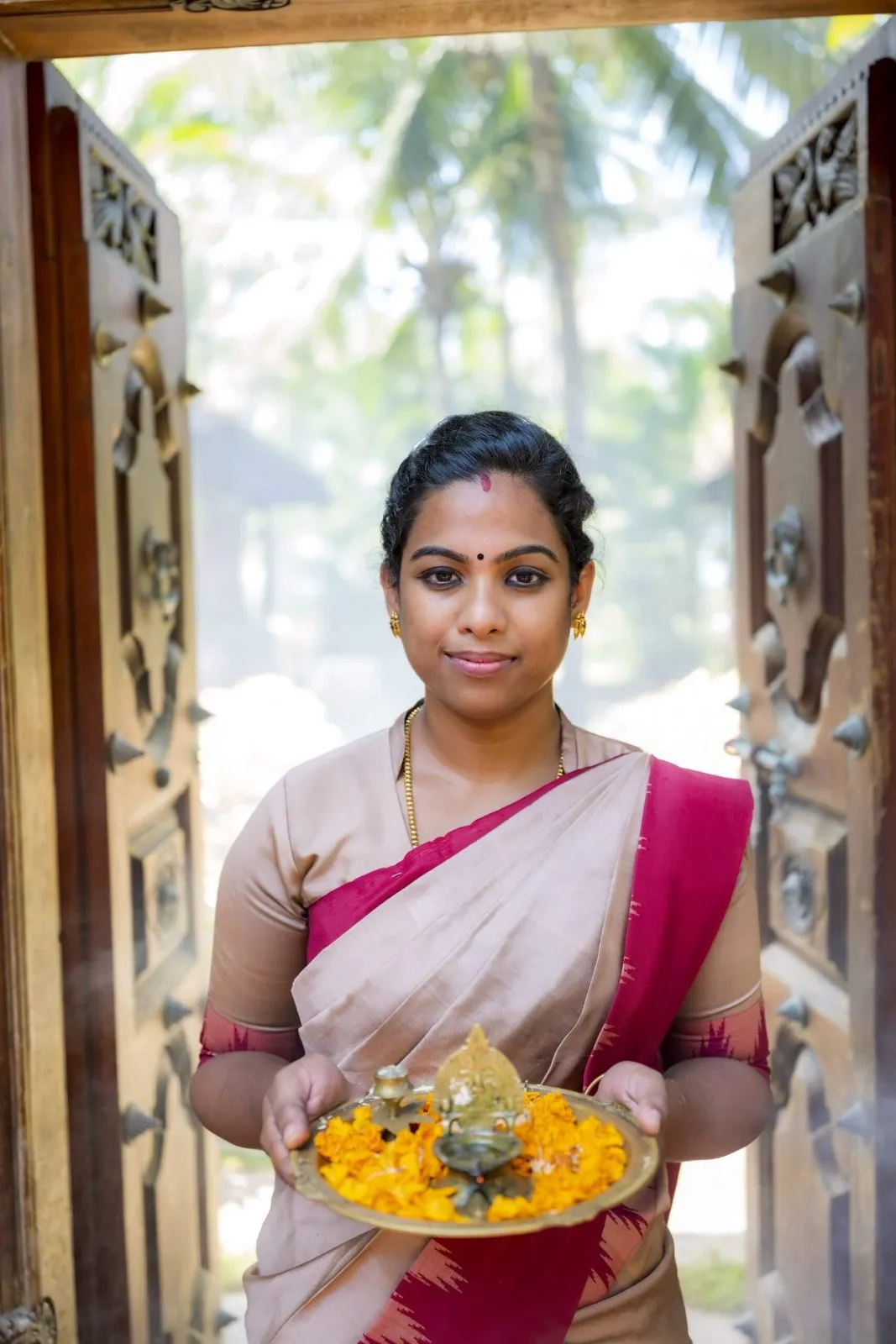 Nattika Beach Ayurveda Resort Welcom Cerimony