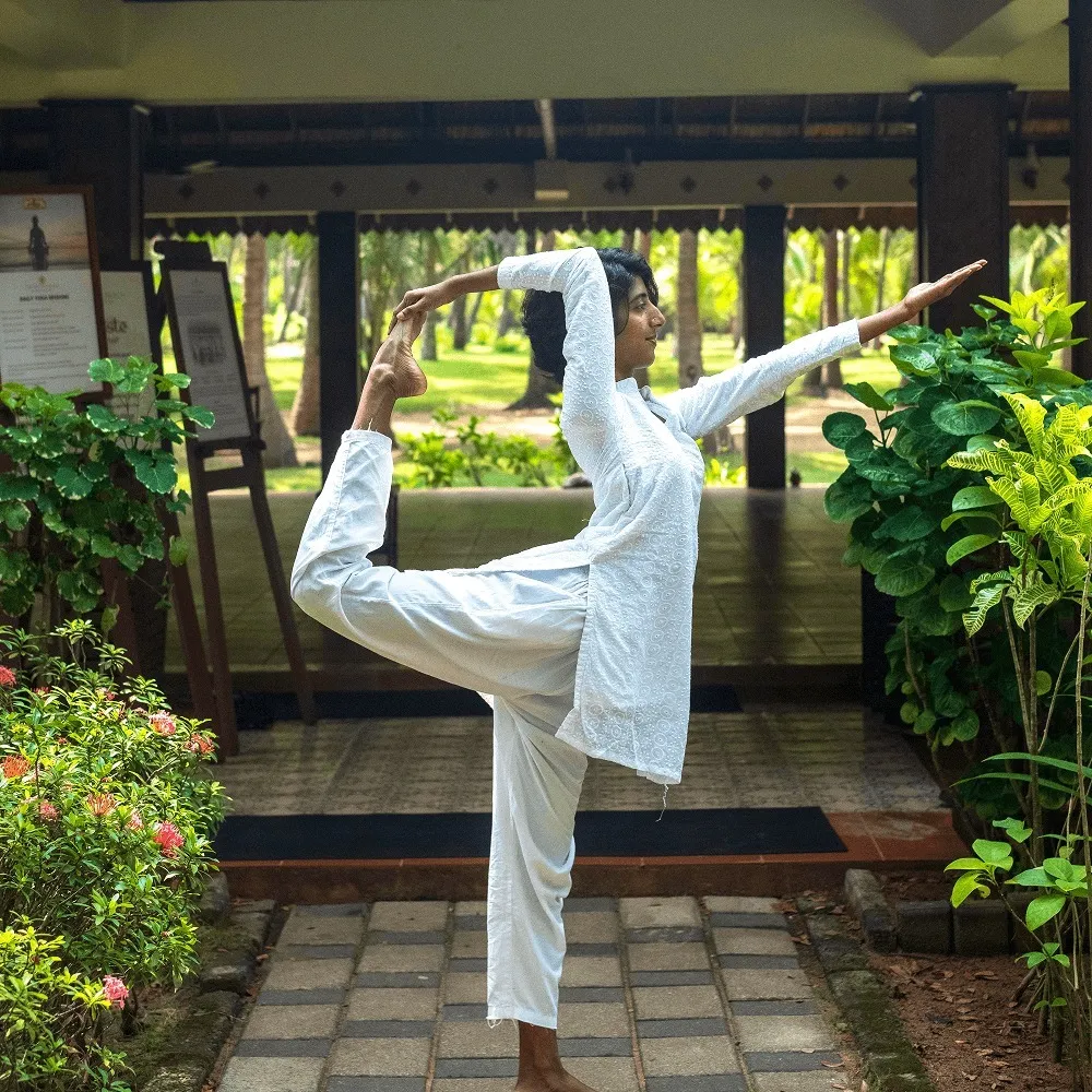 Nattika Beach Ayurveda Resort Yoga Postion
