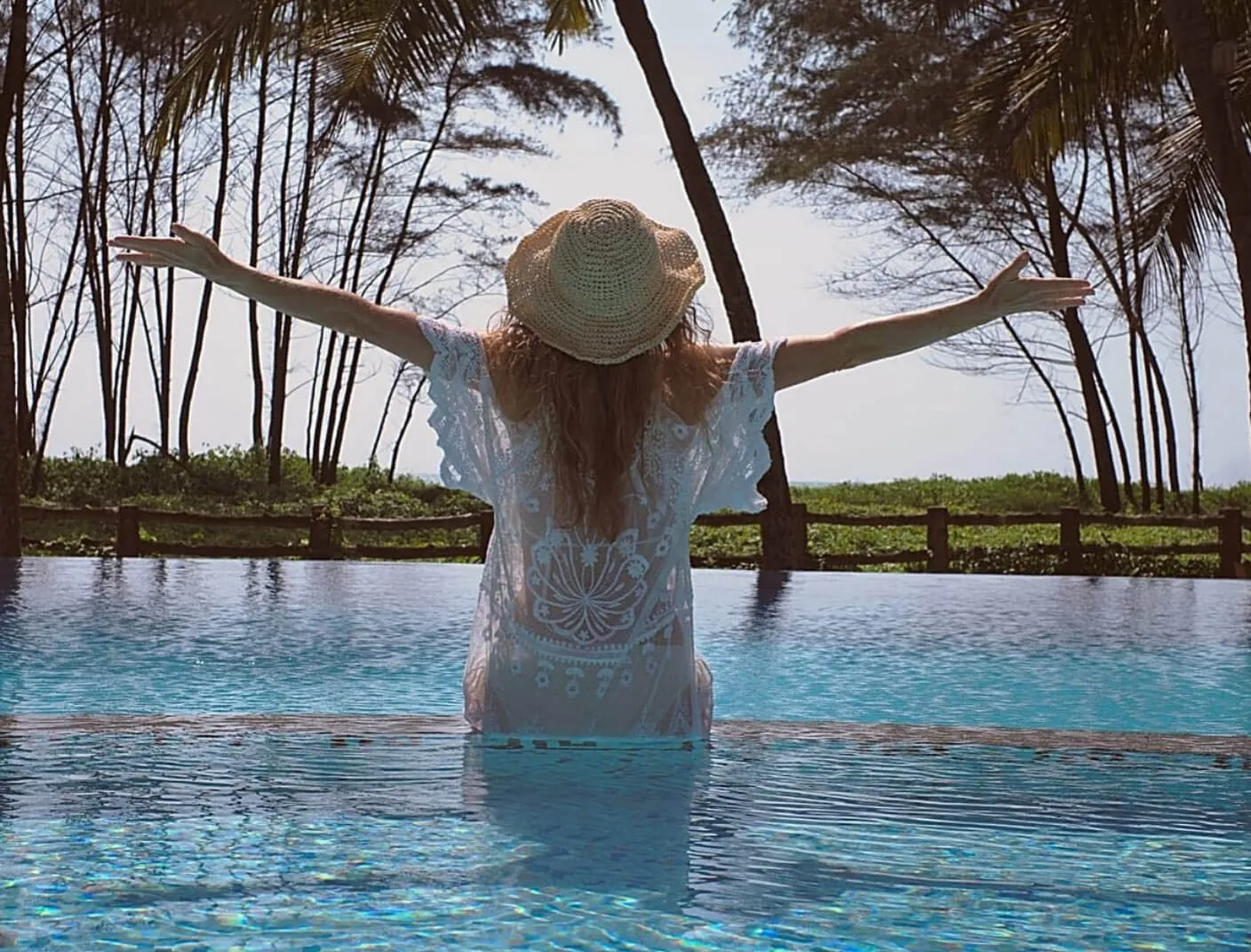 Nattika Beach Ayurveda Resort Guest in Pool